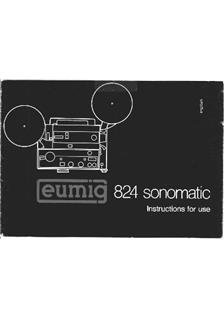 Eumig S 824 manual. Camera Instructions.